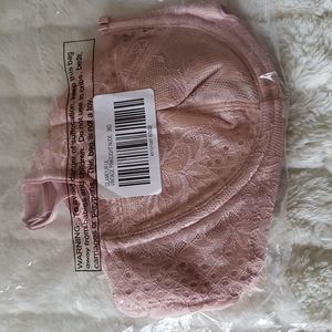 NWT SOMA CURVEY COUTOURE  lace, pink BRA 36D unlined glamour